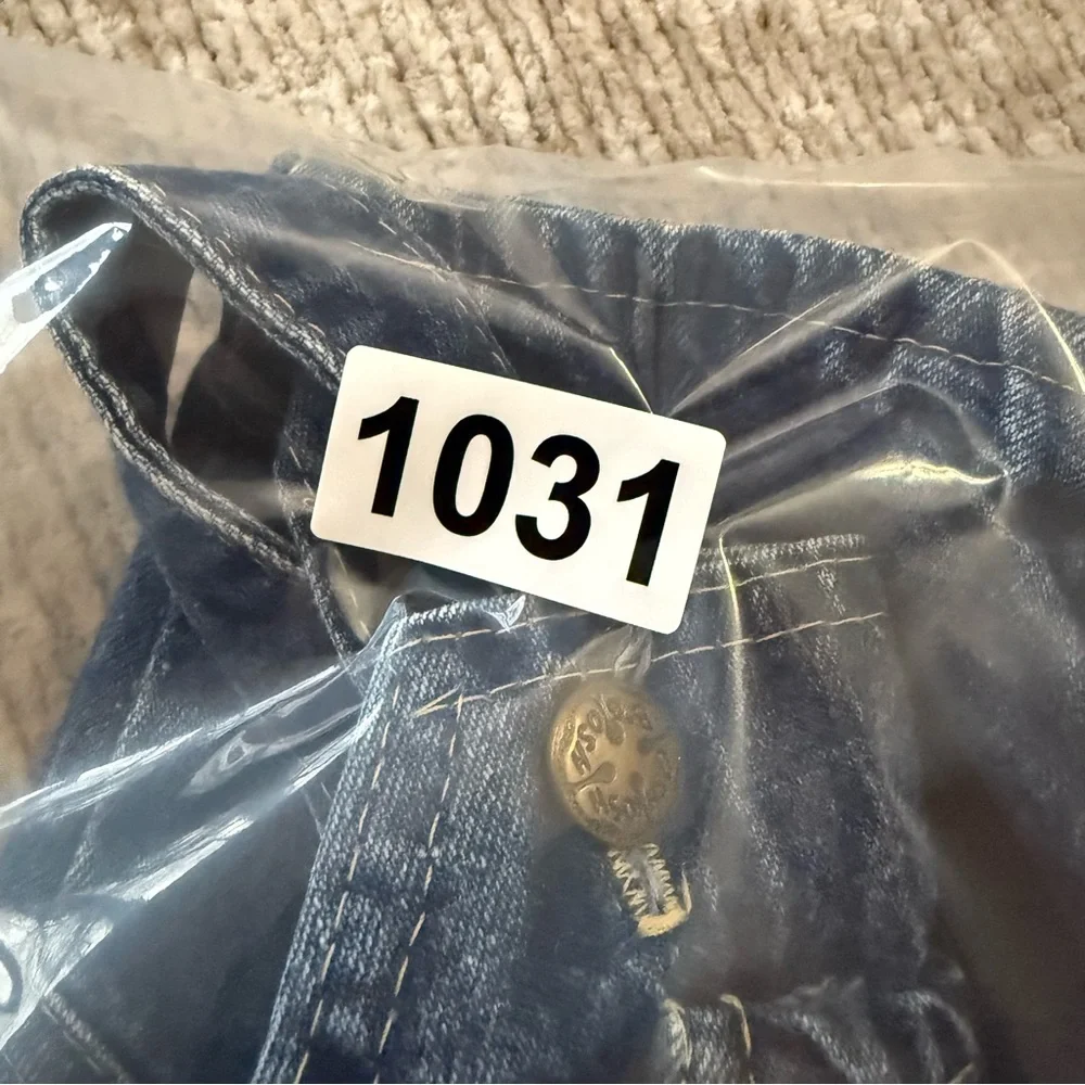 Vintage OshKosh B’gosh Denim Overalls Baby‎ 12M USA Made Classic Blue Vestbak